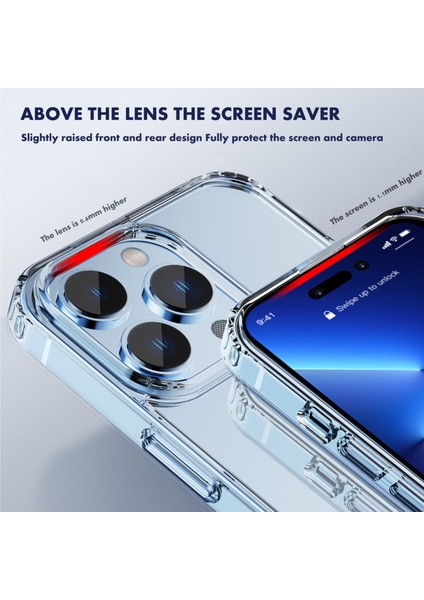 Ipaky Ipaky Shockproof Pc Tpu Koruyucu Telefon Kılıfı Apple iPhone 14 Pro Max Şeffaf (Yurt Dışından) fırsatları