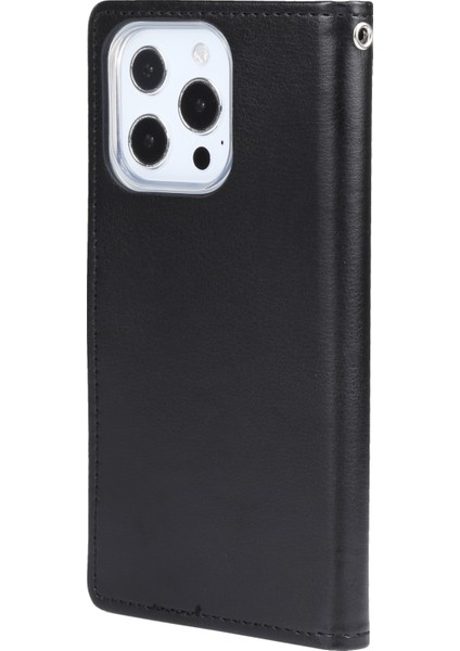 Goospery Rich Diary Crazy Horse Doku Deri Kılıf Apple iPhone 14 Pro Max Siyah (Yurt Dışından) modelleri