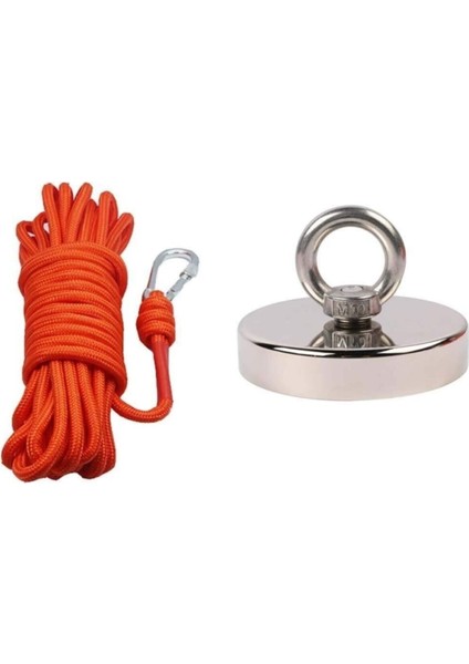 Magnet Fishing Halatlı Eldivenli Neodyum Pot Mıknatıs Seti, 80MM Büyük Kancalı Mıknatıs Balıkçılığı fırsatları