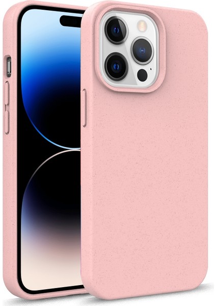 Iphone 14 Pro Max (Pink) Için Starry Serisi Straw Tpu Telefon Kılıfı