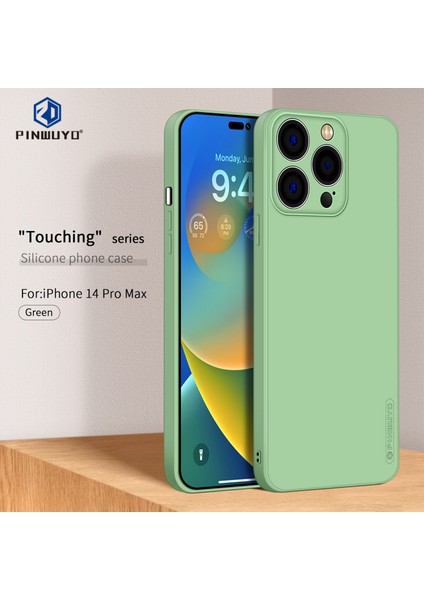 Sense Serisi Sıvı Silikon Tpu Tpu Iphone 14 Pro Max (Yeşil) modelleri
