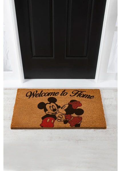 Paspas Yap Mickey Mouse Welcome To Home Kapı Önü Paspası