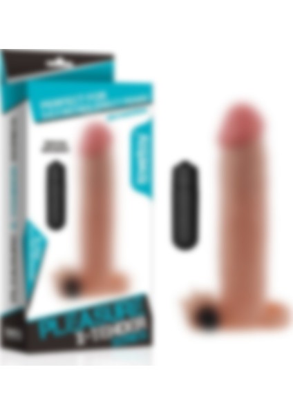 Hizliexpress X-Tender Titreşimli 8 CM Dolgulu Uzatmalı Tam Realistik Penis Kılıfı