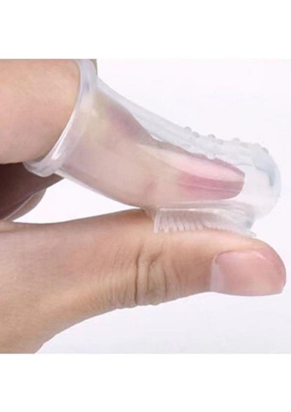 Bebek Slikon Diş Fırçası Parmak Diş Fırçası Bebek Diş Kaşıma Kutulu Tartar