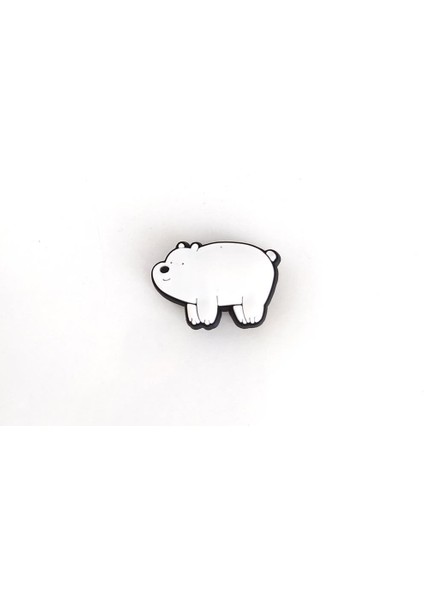 Kafadar Ayı Terlik Ayakkabı Süsü Silikon Kız Erkek Aksesuar 1 Adet