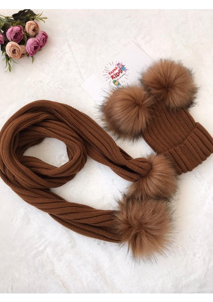 Triko Atkı Bere Set