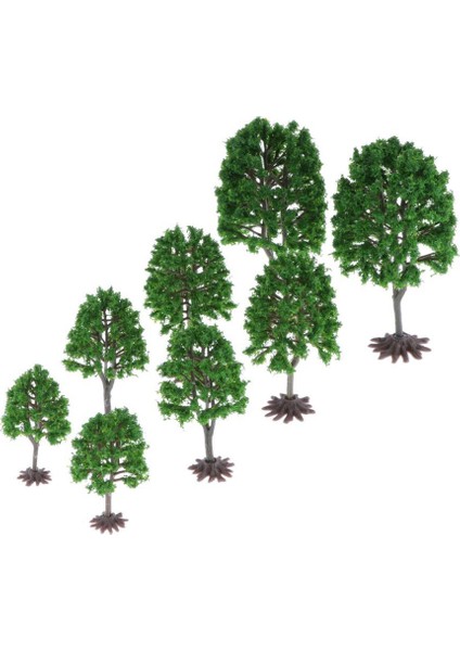 8pcs 1: 200 Minyatür Ağaç Dekorasyonu Minyatür Ağaç Oyuncak Peyzaj Model Yapımı (Yurt Dışından) fırsatları