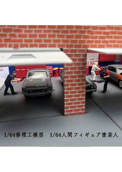 1/64 Tiny People Model Sokak Sahnesi Karakter Onarım Adamı Heykelcik Tren Düzeni Gri (Yurt Dışından)