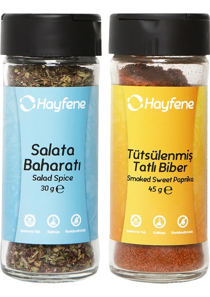 Salata Baharatı Tütsülenmiş Tatlı Kırmızı Biber 2'li Baharat Seti