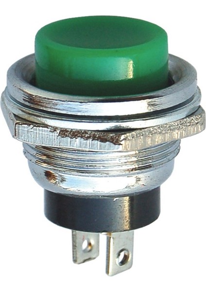 İntercom IC-180 Yuvarlak 16MM Kırmızı Metal Buton DS-212