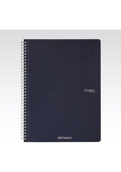Ecoqua Orginal Spiral Cilt Kareli Defter Lacivert A5 70 Yaprak - 90 gr