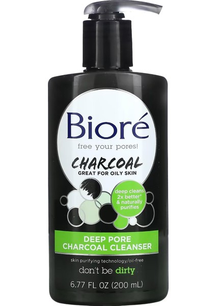 Charcoal Yağlı Ciltler Için Derin Temizleyici 200ML