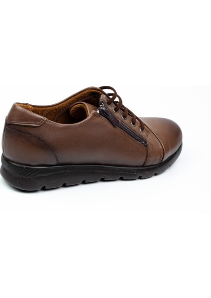 789 Fermuarlı Ceviz Deri Kadın Günlük Ayakkabı fırsatları