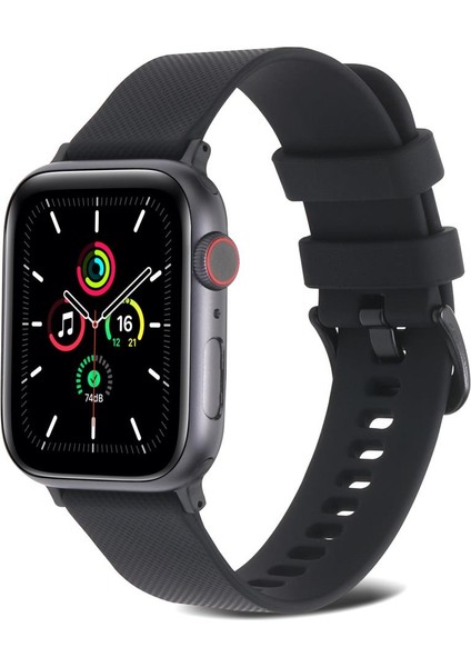 Apple Watch Uyumlu 3 4 5 6 7 8 38MM 40MM 41MM Tme Point Silikon Kordon