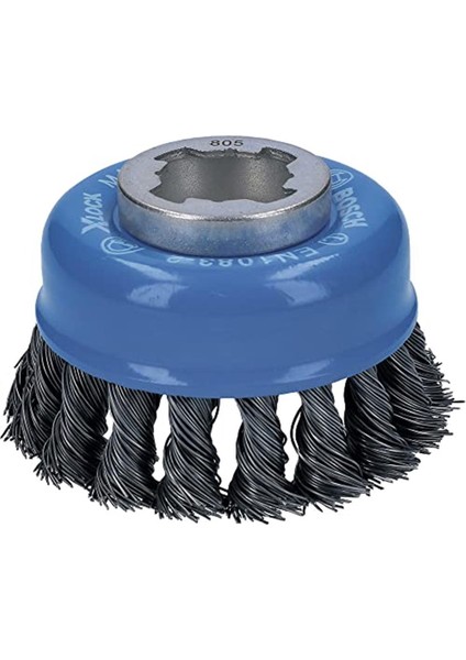 Professional Heavy Örgülü Tencere Fırçası (Metal Için, X-Lock Ø 75 Mm, Ø 125 mm Için),