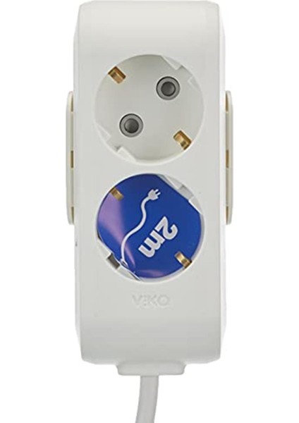 Multi-Let 2li Topraklı Kablolu Ç.k 2mt Priz modelleri