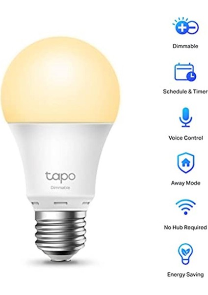 Tapo L510E, Ayarlanabilir Akıllı Wi-Fi Ampulü, 806 Lümen, 8.7 W