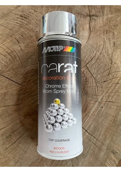 Carat 400 ml Krom Efekt Sprey Boya Parlak Krom Renk