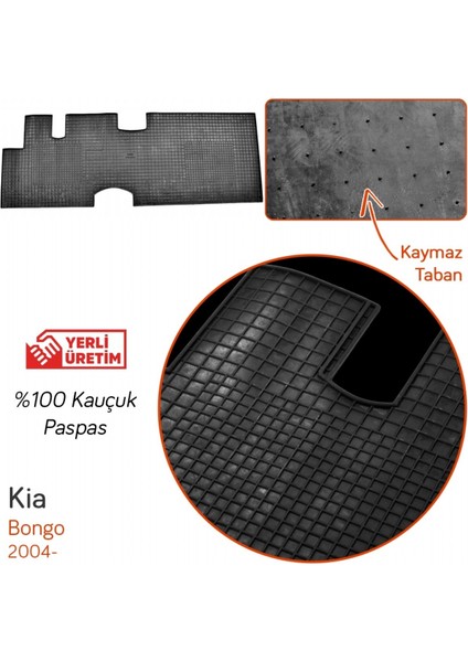 Kia Bongo Siyah Kauçuk Paspas fiyatları