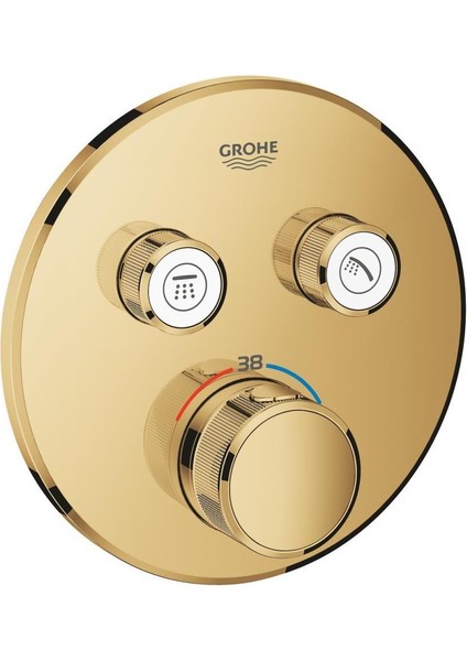 Grohtherm Smartcontrol Çift Valfli Akış Kontrollü, Ankastre Termostatik Duş Bataryası - 29119GL0