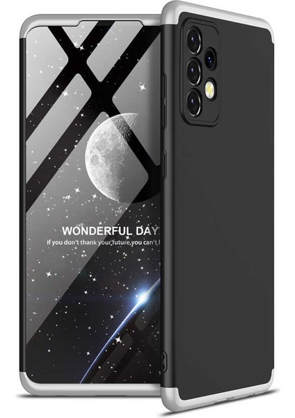Samsung Galaxy A52 ile Uyumlu Kılıf 3 Parçalı Tam Koruma Dayanıklı Soft Ince Kılıf