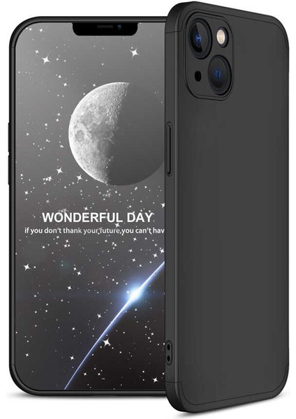 Apple iPhone 13 Mini ile Uyumlu Kılıf 3 Parçalı Tam Koruma Dayanıklı Soft Ince Kılıf