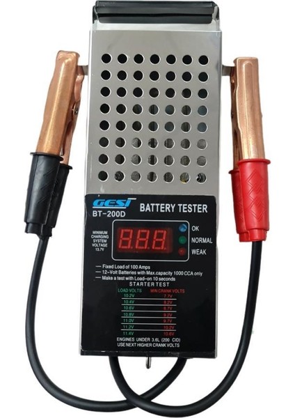 BT-200D Dijital Akü Test Cihazı 12VOLT 200AMPER