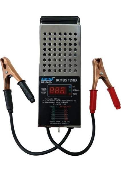 BT-200D Dijital Akü Test Cihazı 12VOLT 200AMPER