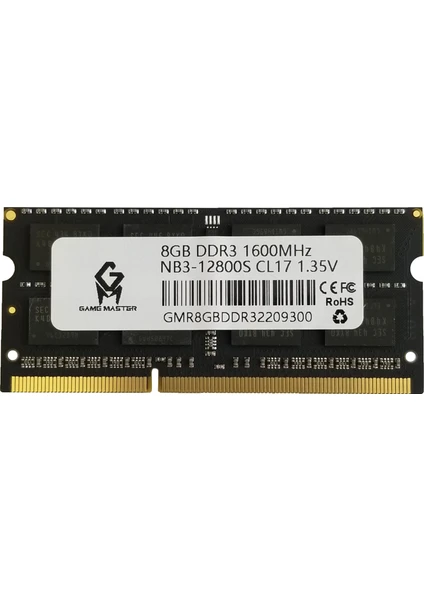 8 GB 1600MHZ Ddr3 Laptop Ram GMRN8GBDDR3