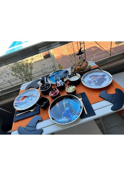 Halloween Cadı Şapkası Bardak Altlığı modelleri