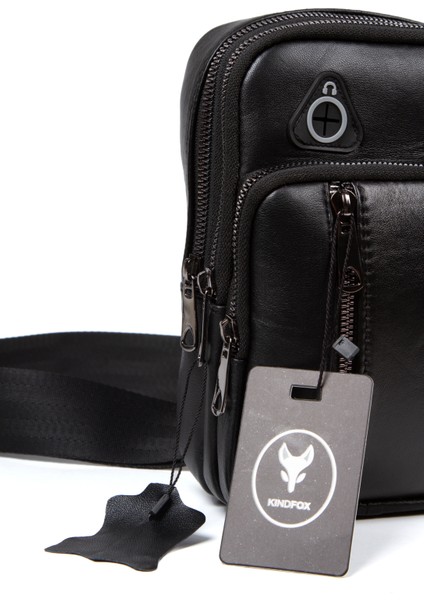 Deri Unisex Kulaklık Çıkışlı Mini Bodybag | Omuz Çantası | Çapraz Çanta fırsatları