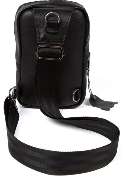 Deri Unisex Kulaklık Çıkışlı Mini Bodybag | Omuz Çantası | Çapraz Çanta indirimleri