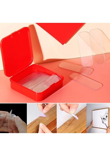 Mini Çift Taraflı Şeffaf Bant 30 Adet Kutusuz modelleri