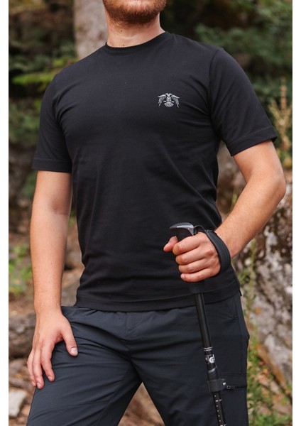 Kısa Kollu Pamuklu Basic T-Shirt