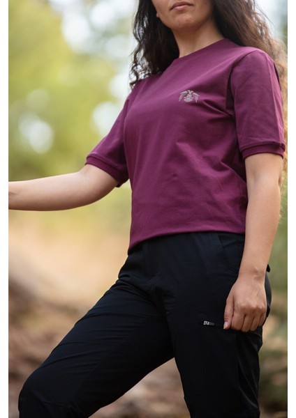 Kısa Kollu Pamuklu Basic T-Shirt