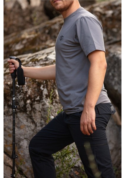 Kısa Kollu Pamuklu Basic T-Shirt