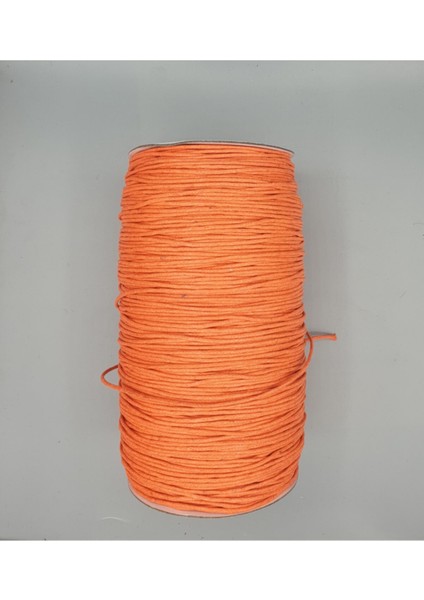 Greenton-Yeşilyurt Mumlu Kordon Turuncu 1,1mm 500MTR