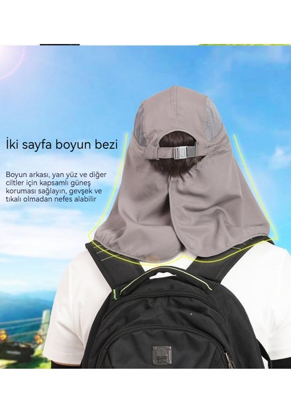 Sorako Anti-Uv Şapka Hızlı Kuru Açık Güneş Koruyucu Şapka (Yurt Dışından)