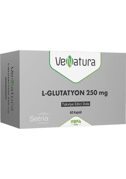 L-Glutatyon 250 Mg Takviye Edici Gıda 60 Yumuşak Kapsül