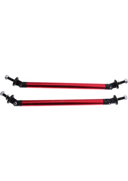 2 Adet Ayarlanabilir Araba Ön Tampon Dudak Ayırıcı Çubuk Dikme 15CM 5.9 Inç Kırmızı (Yurt Dışından)