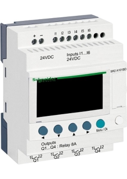 SR2A101BD Zelio Akıllı Röle 10 I-O 24 Vdc Saat Yok - Ekran