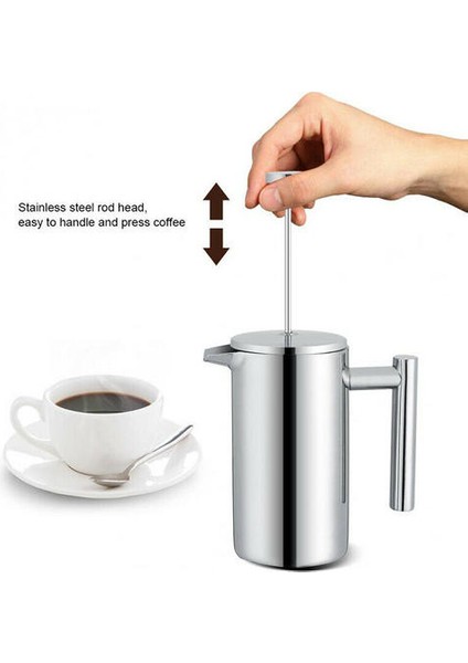 Kahve Pot Barista Paslanmaz Çelik Kafeteres Kahve Çay Filtresi Coffeeware Piston Sürahi Makinesi Kahve Aksesuarları | Kahve Kapları fiyatları