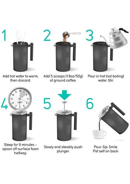 Kahve Pot Barista Paslanmaz Çelik Kafeteres Kahve Çay Filtresi Coffeeware Piston Sürahi Makinesi Kahve Aksesuarları | Kahve Kapları modelleri