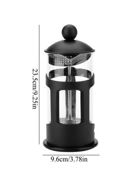 600 ml Fransız Basın Kahve / Çay Brewer Cezve Kahve Makinesi Su Isıtıcısı Paslanmaz Çelik Cam Termos Kahve Drinkware | Kahve Tencereler(Yurt Dışından)