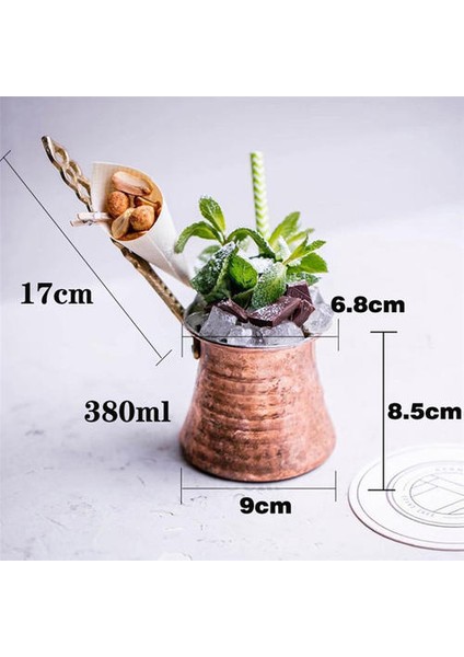 320ML Kahve Ahşap Saplı Türk Cezve Coffee Coffee Turk Türkçe Bakır Kahve Makinesi Türk Cezve Ibrik Kafeterya | Kahve Tencere fiyatları
