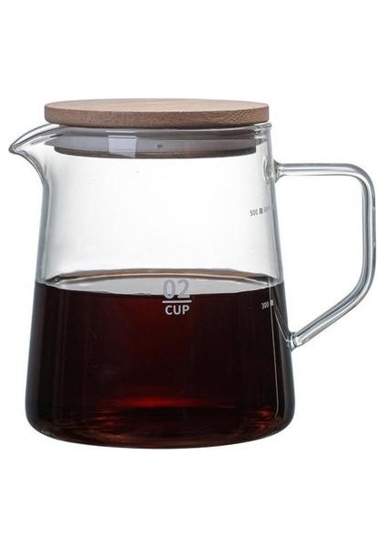 500 ml Cam Sürahi Isıya Dayanıklı Cam Sürahi Kapaklı Ev Çaydanlık Cam Kahve Sürahi Kahve Sıcak Çay | Kahve Tencere