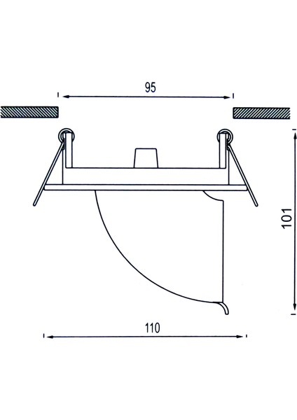 Jüpiter Sıva Altı Camlı Spot Armatür - JH573 K fiyatları