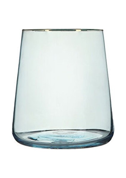 Soft Mavi Yaldızlı Ayaksız Su Bardağı 380 cc