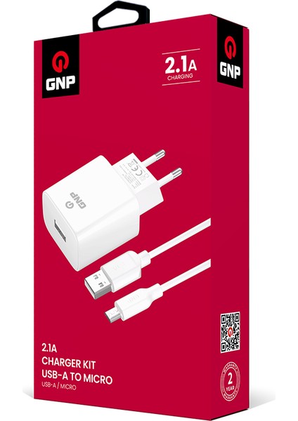 Gnp 2.1 Mah Micro USB Kablo ve Şarj Cihazı