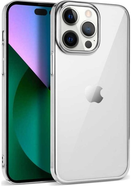 iPhone 14 Pro Kılıf Kenarları Renkli Lüx Pixel Kapak